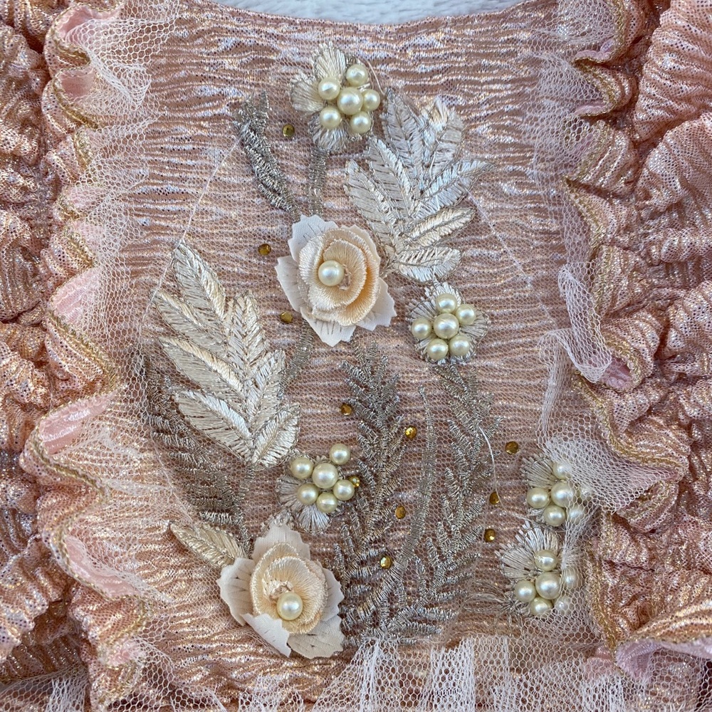 💕Beautiful Special Occasion Baby Girl Romper - Picture 3 of 13